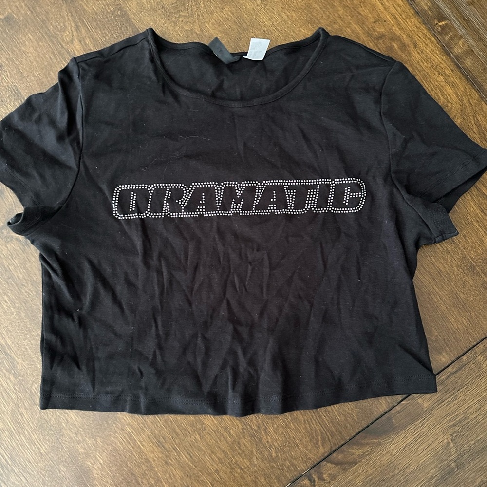 H&M dramatic crop top XL